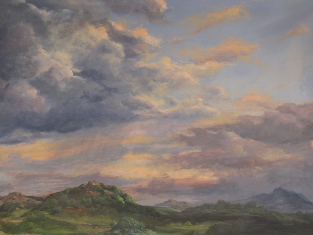 Paysage sur toile. Privé.