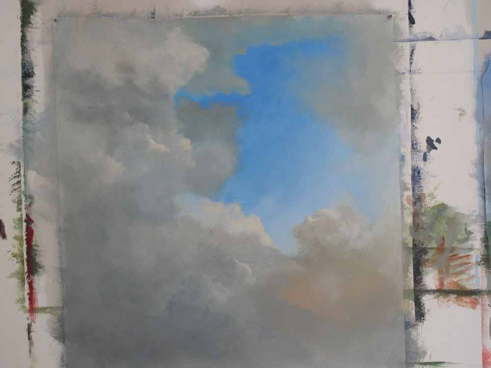 Ciel sur toile.