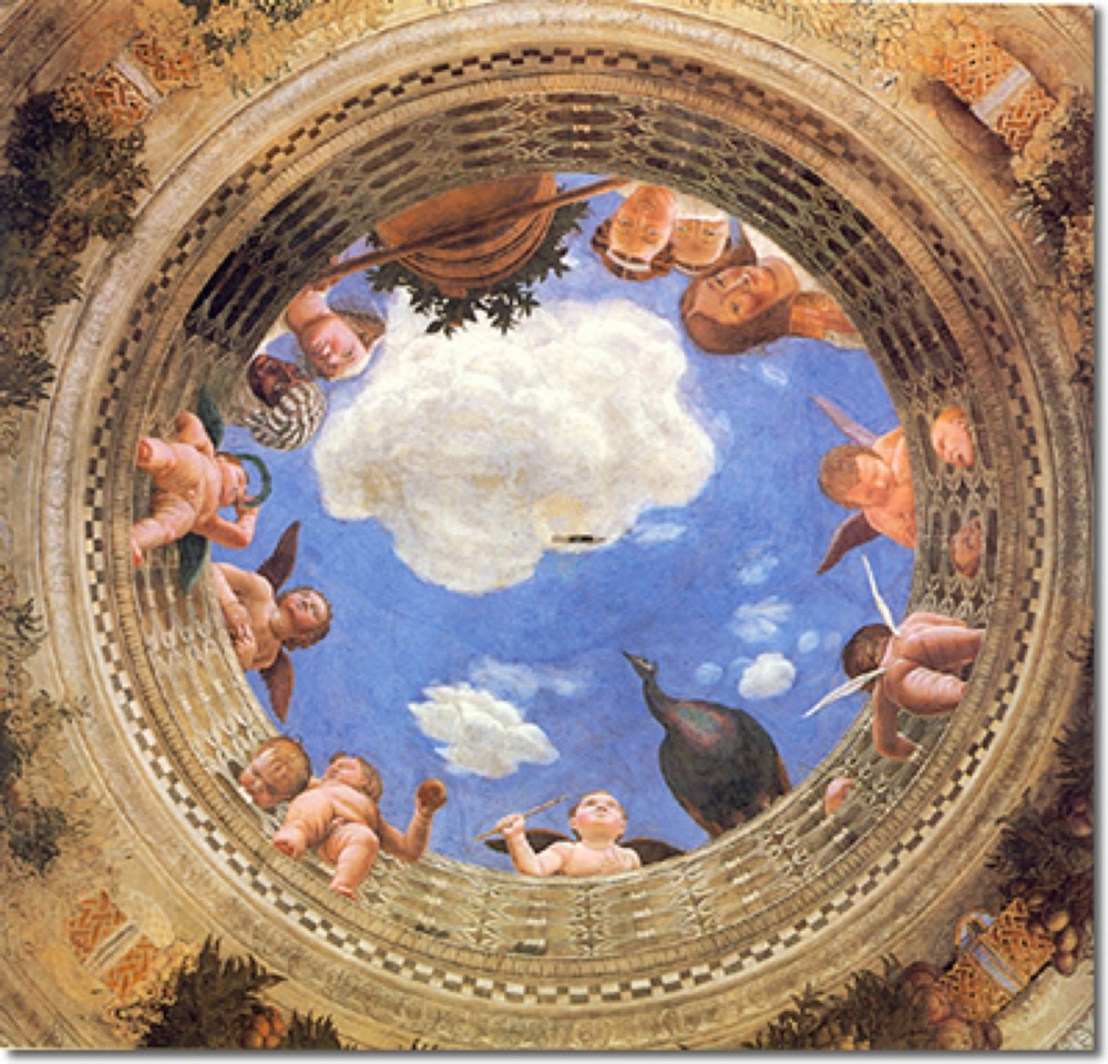 Oculus peint a fresco par Andrea Mantegna