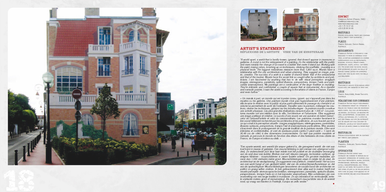 Trompe-l'oeil architectural à Enghien-les-Bains