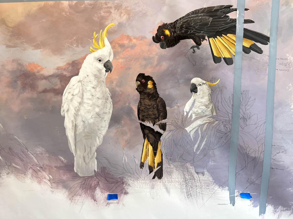 Un salon des oiseaux à Melbourne