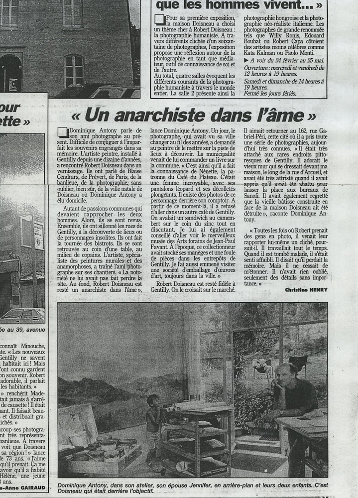 Robert Doisneau, un anarchiste dans l’âme. Interview.