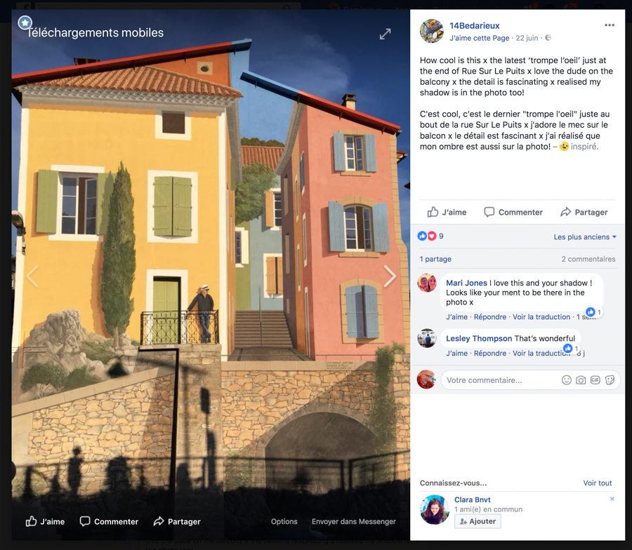 « le mec sur le balcon » à Bédarieux