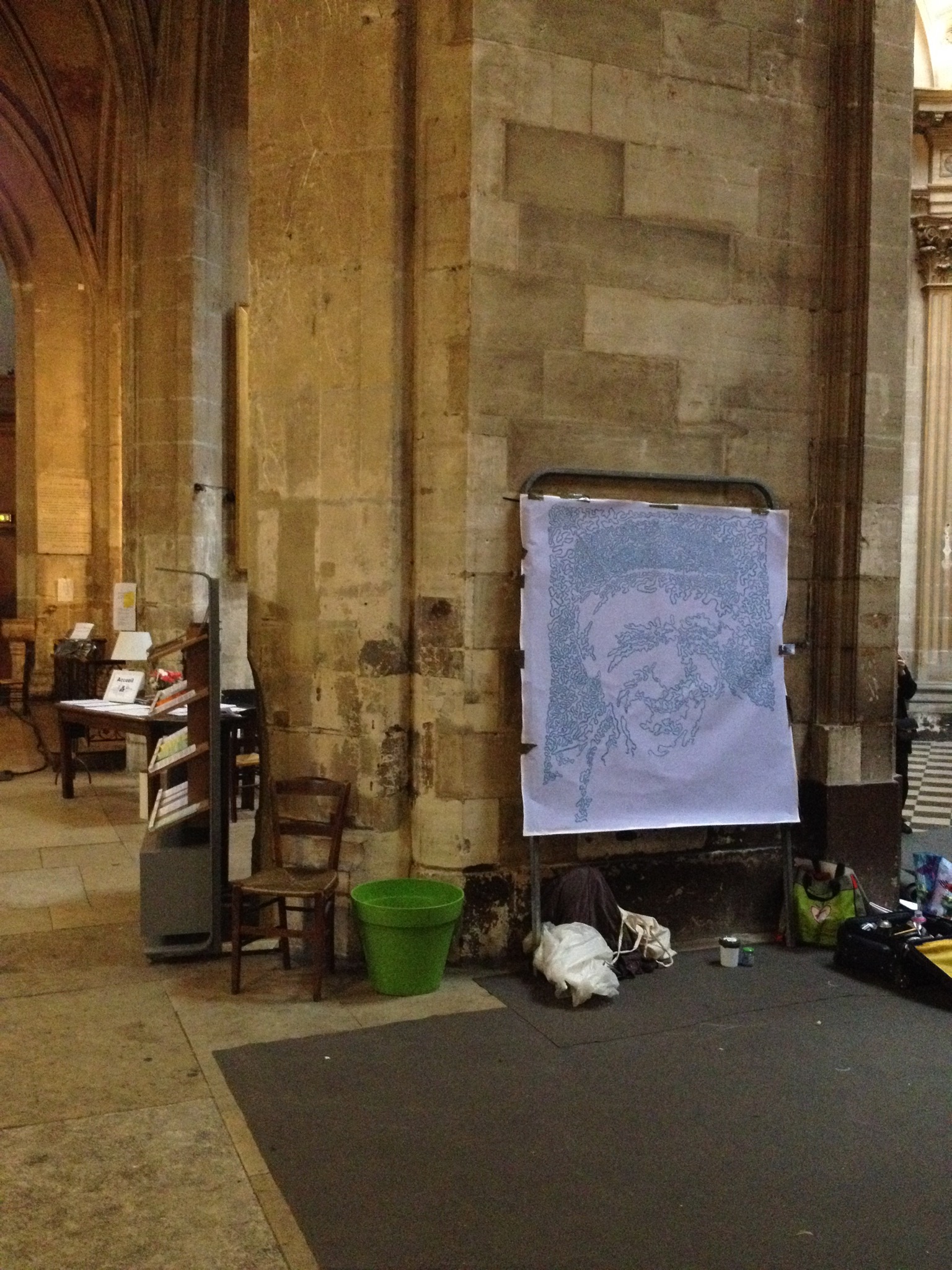 Street-Art, street photographer, étrange portrait de Robert Doisneau